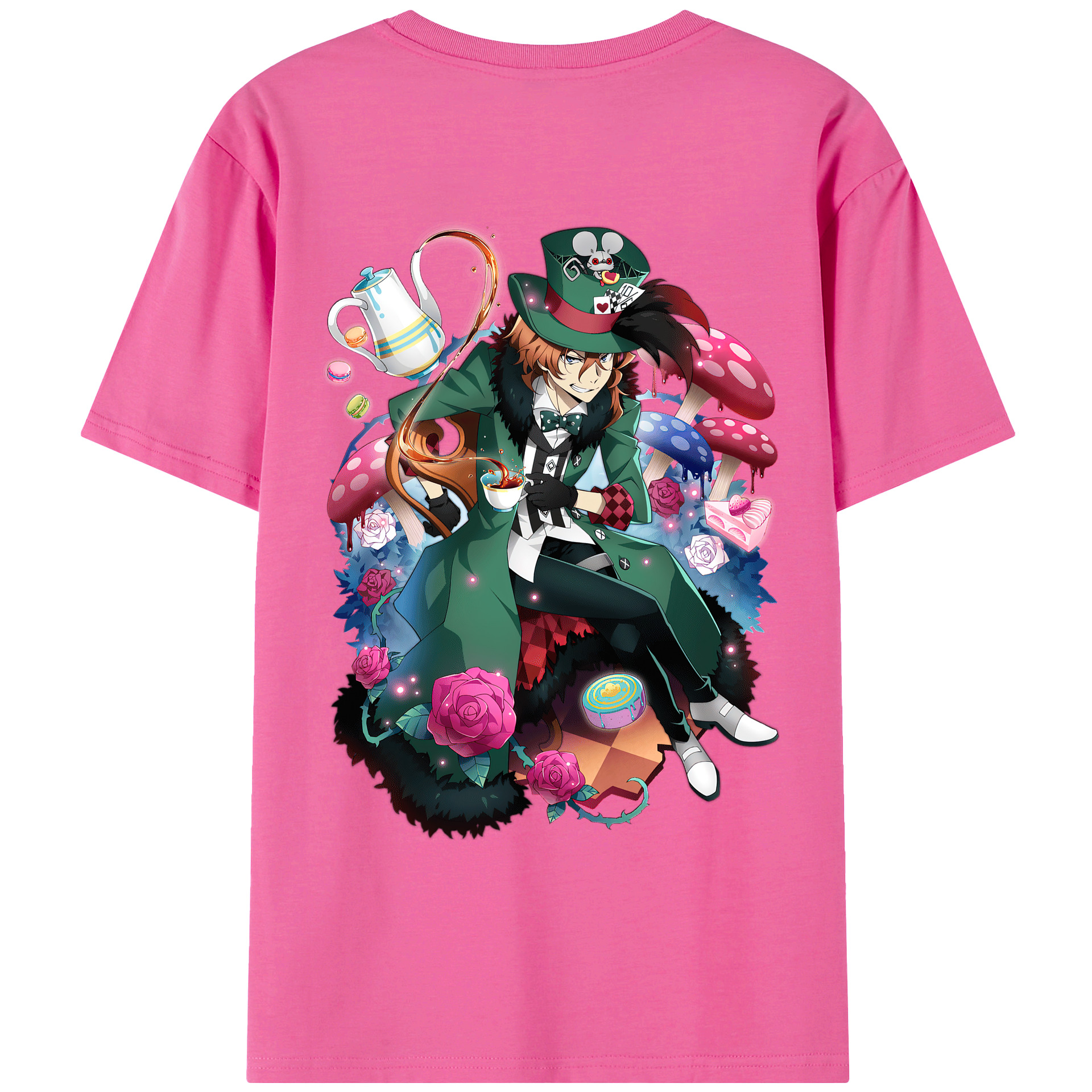 （画像用） 文豪ストレイドッグス Bungo Stray Dogs レディース半袖Tシャツ(バックプリント)